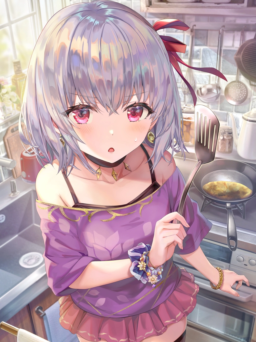 ảnh anime nữ tóc ngắn đẹp và dễ thương 