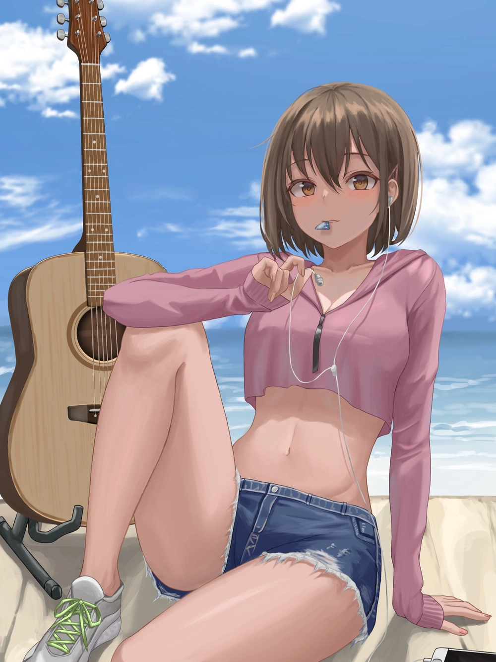 hình ảnh anime chibi tóc ngắn cute phô mai que 