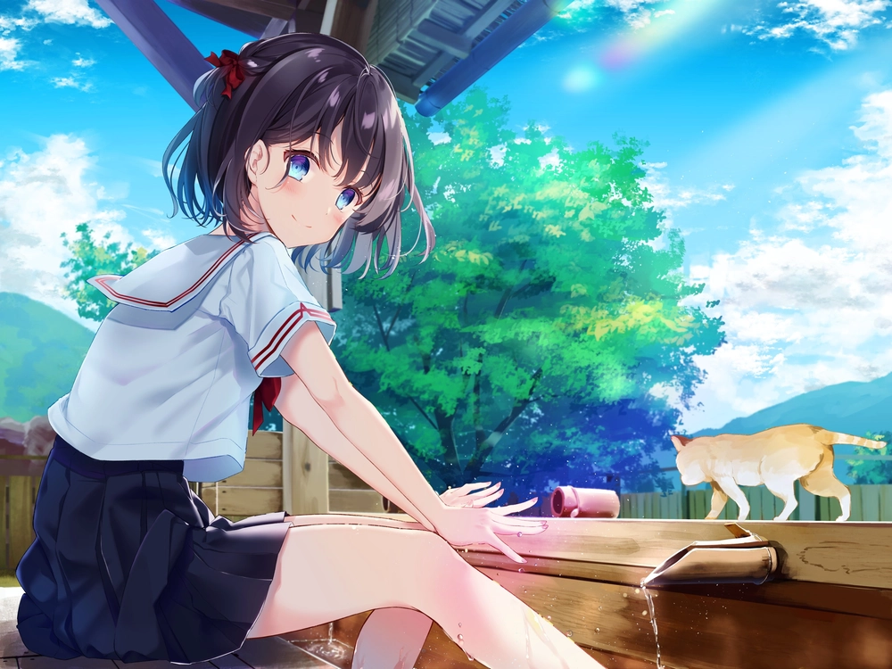 ảnh anime nữ lạnh lùng tóc ngắn đẹp 