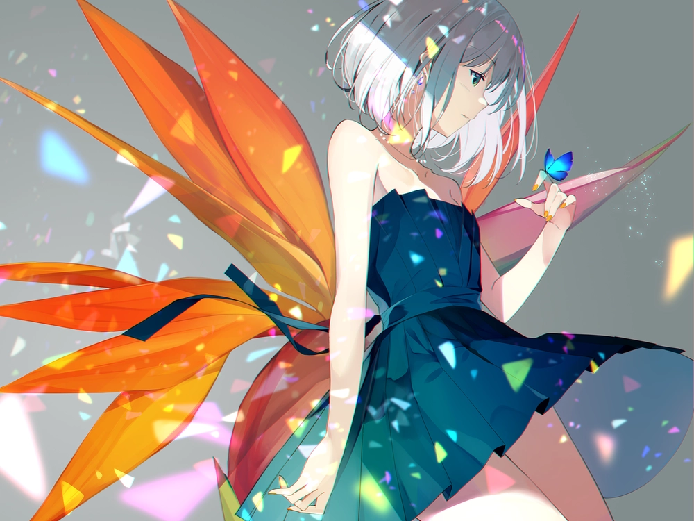 ảnh anime nữ tóc ngắn kawaii 