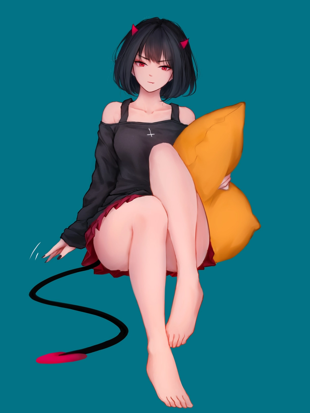 ảnh anime nữ lạnh lùng tóc ngắn cá tính ấn tượng 