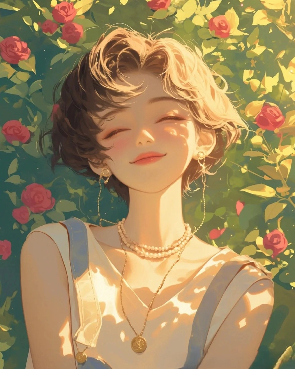 hình ảnh anime chibi tóc ngắn đáng yêu siêu cute 