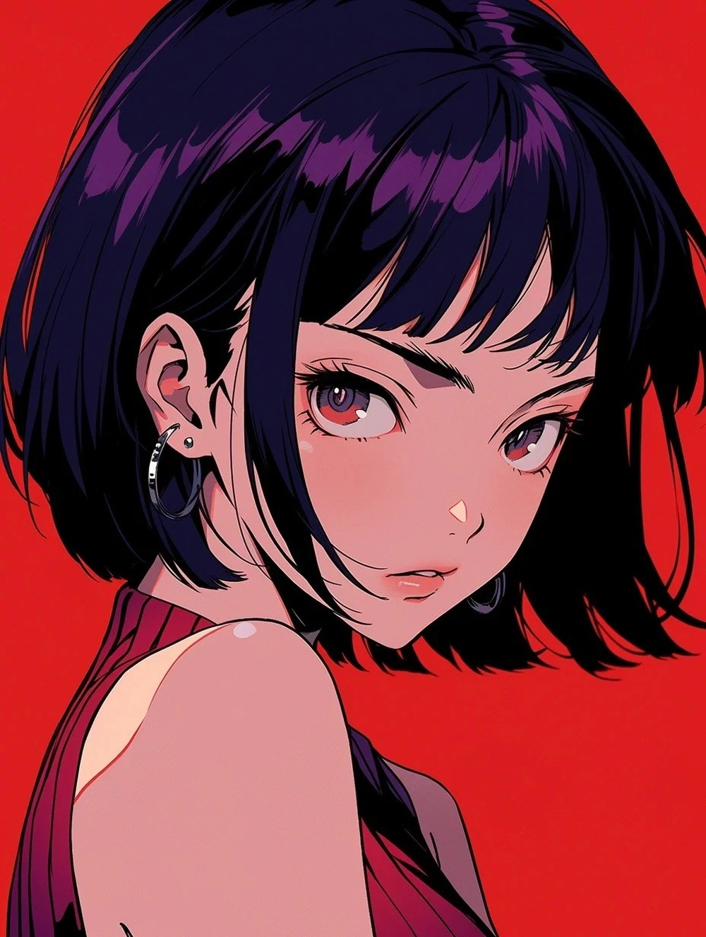 ảnh anime tóc ngắn cực chất 