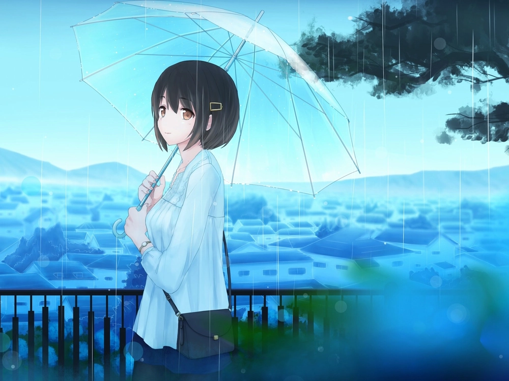 ảnh anime nữ tóc ngắn xinh đẹp 