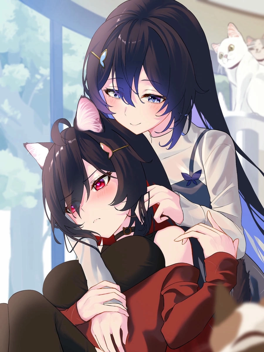 ảnh anime xoa đầu buồn nhẹ