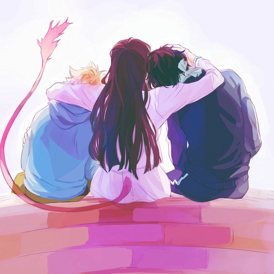 ảnh anime xoa đầu cảm động