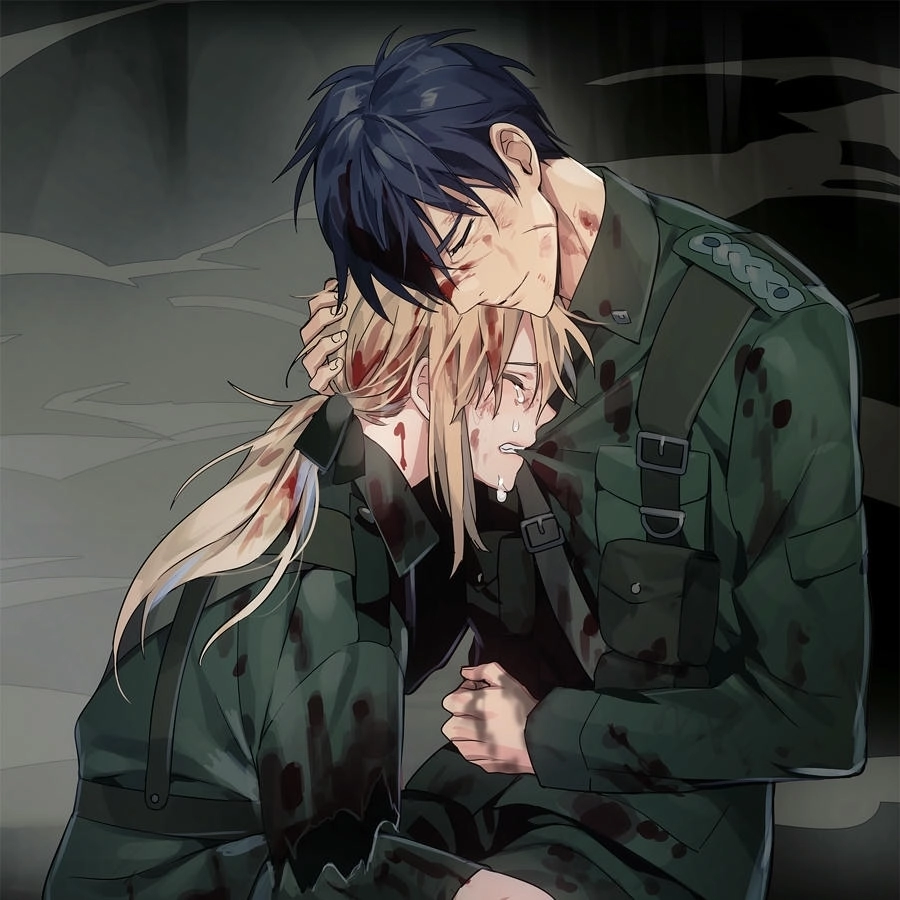 hình ảnh anime xoa đầu an ủi