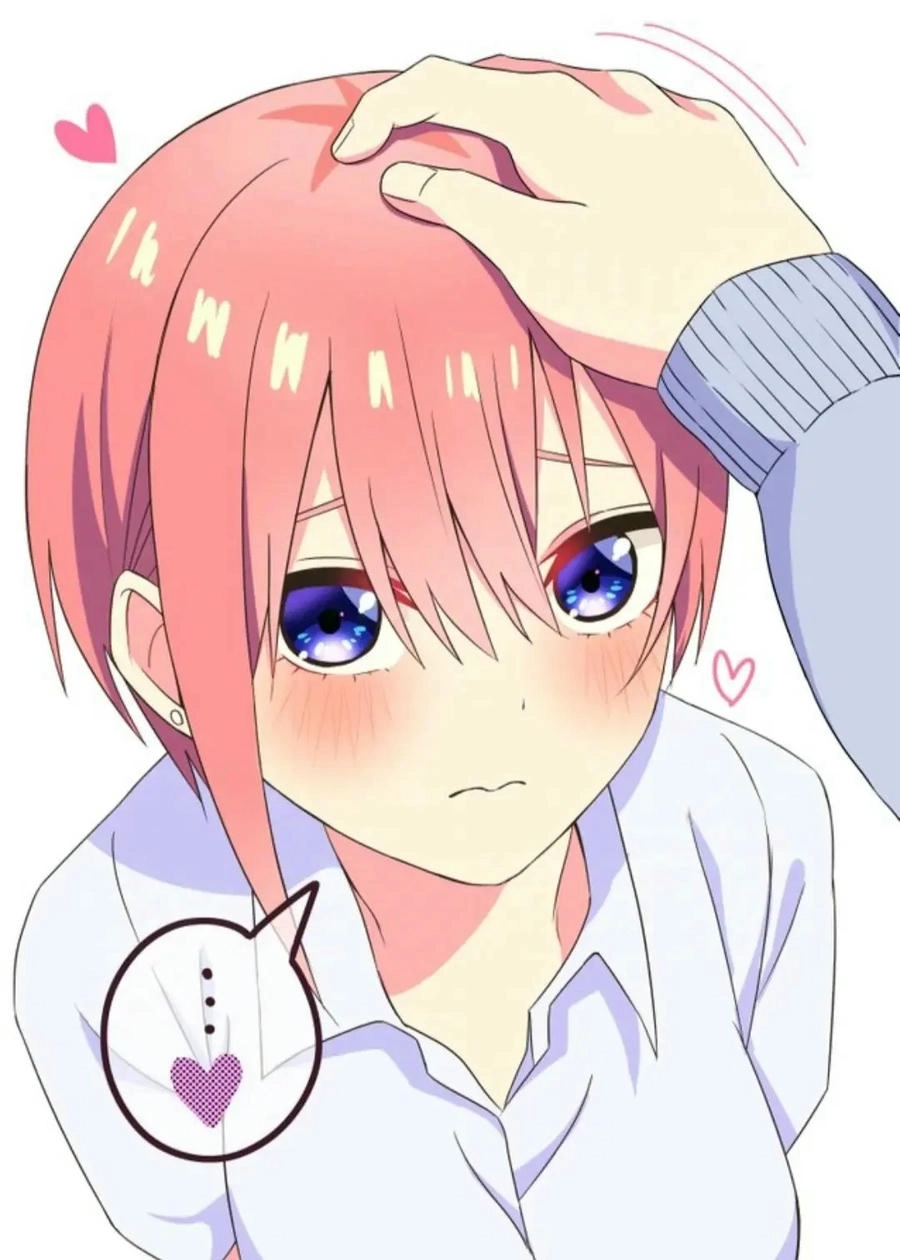 ảnh anime chạm nhẹ lên đầu