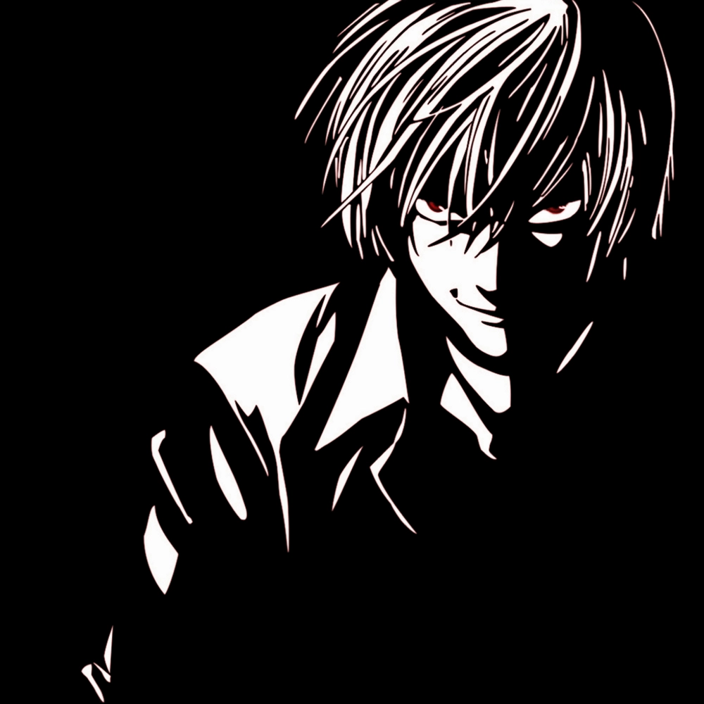 ảnh death note bản đen trắng