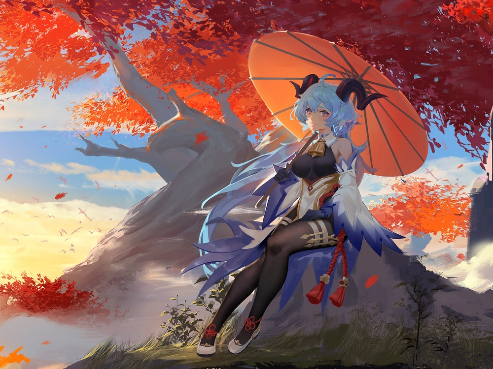 hình ganyu chibi genshin impact