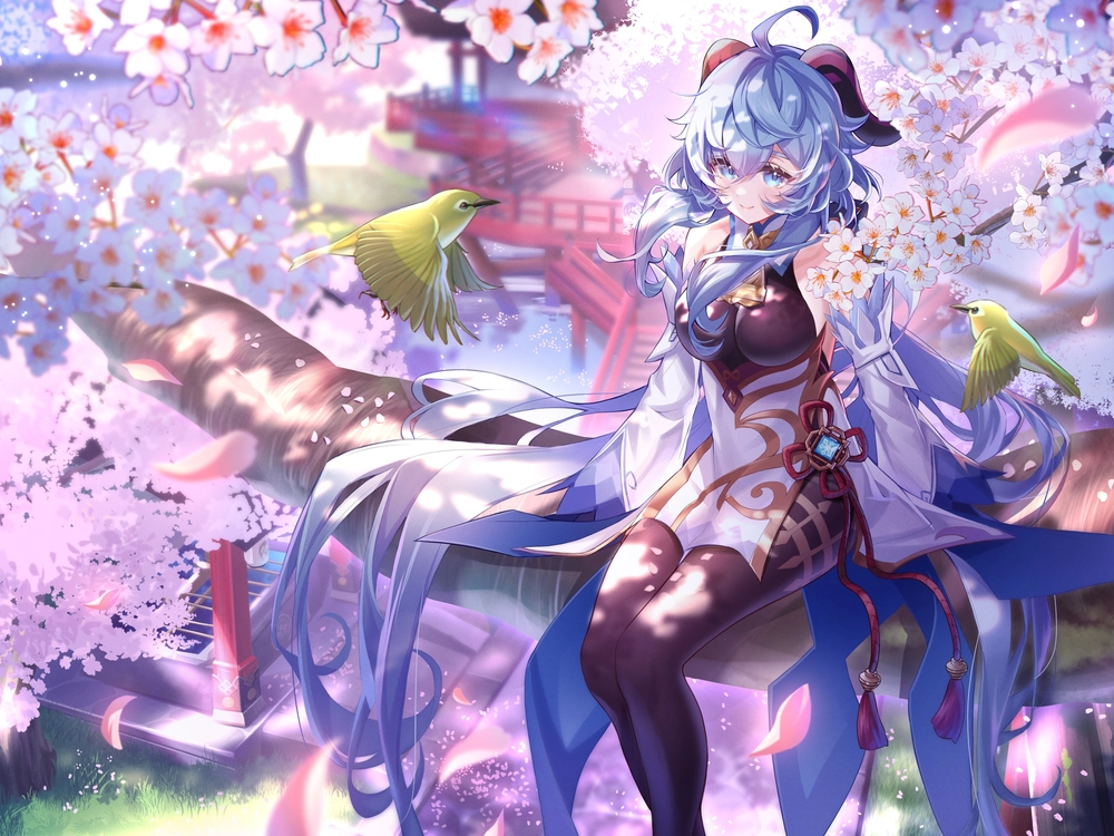 hình nền ganyu chibi genshin impact