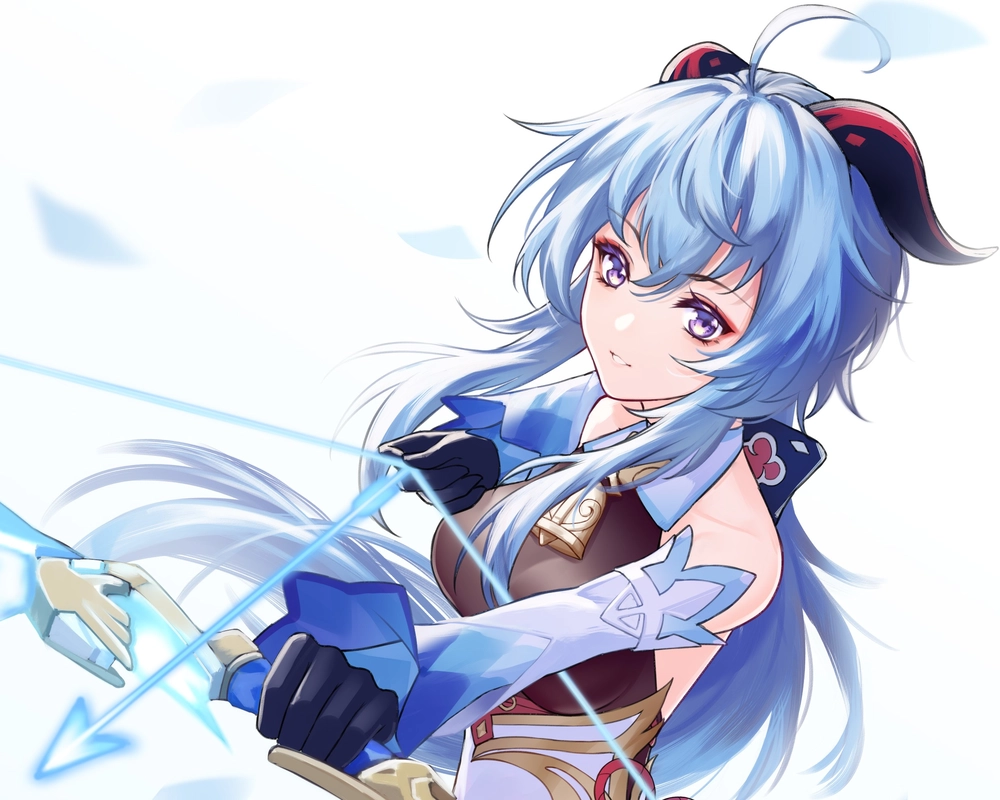 ảnh ganyu phong cảnh huyền ảo