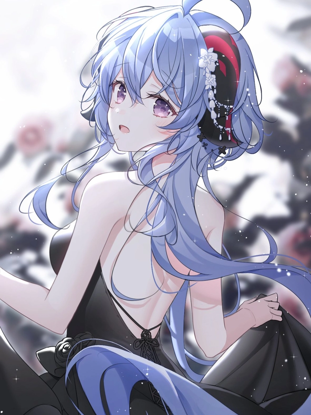 hình ganyu phối màu nghệ thuật