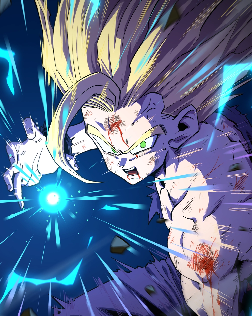 ảnh anime son gohan chiến đấu 