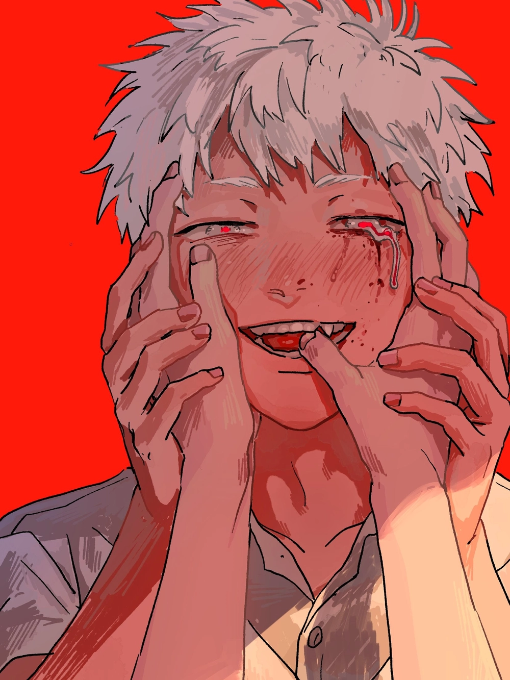 ảnh cận cảnh khuôn mặt hikaru mùa hè chết