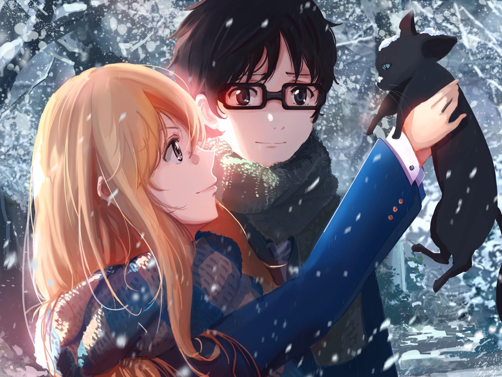 ảnh kousei arima và kaori miyazono