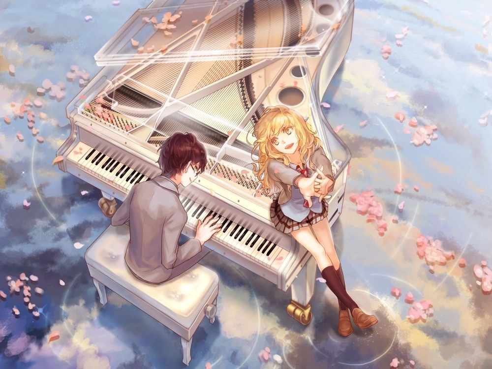 hình Kaori Miyazono đẹp dịu dàng