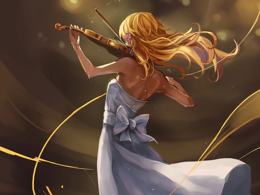 hình nền Miyazono Kaori đầy cảm xúc