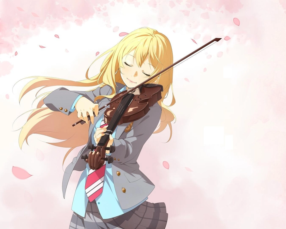 ảnh Miyazono Kaori dễ thương trong anime