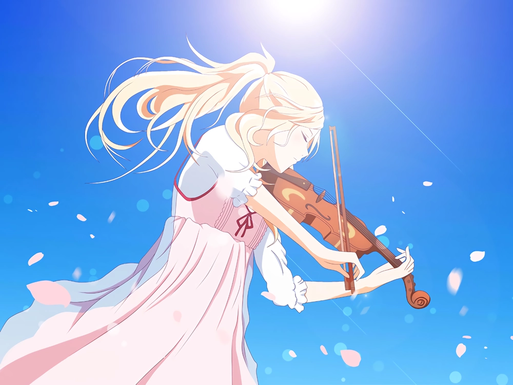 hình Kaori Miyazono đẹp tinh khôi