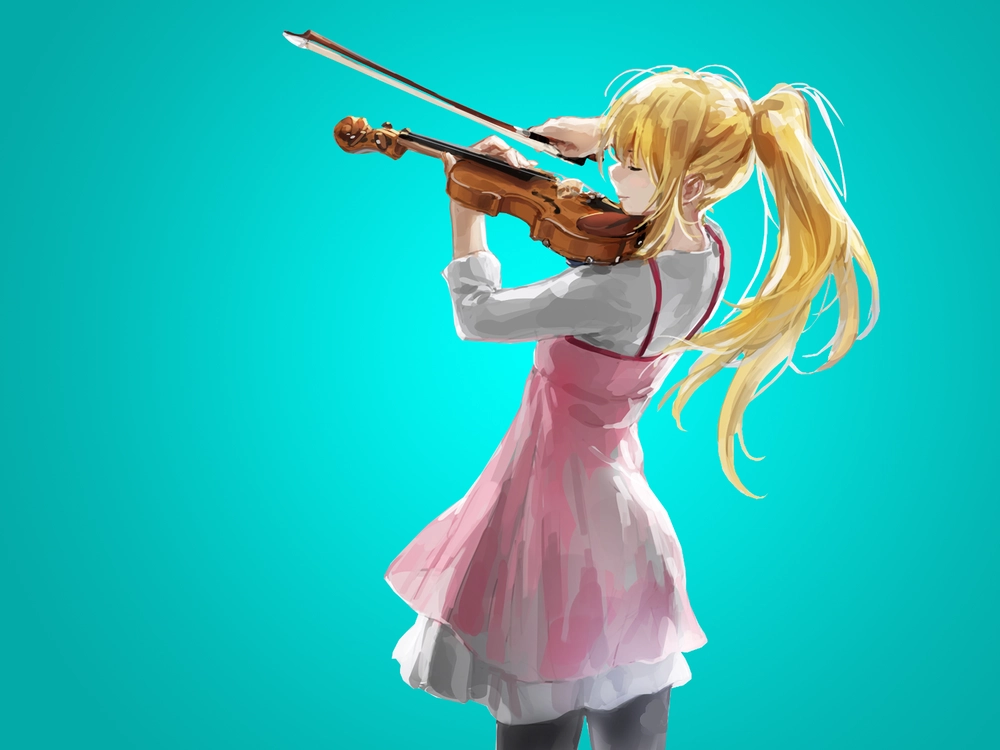 ảnh Kaori Miyazono với chiếc váy hoa