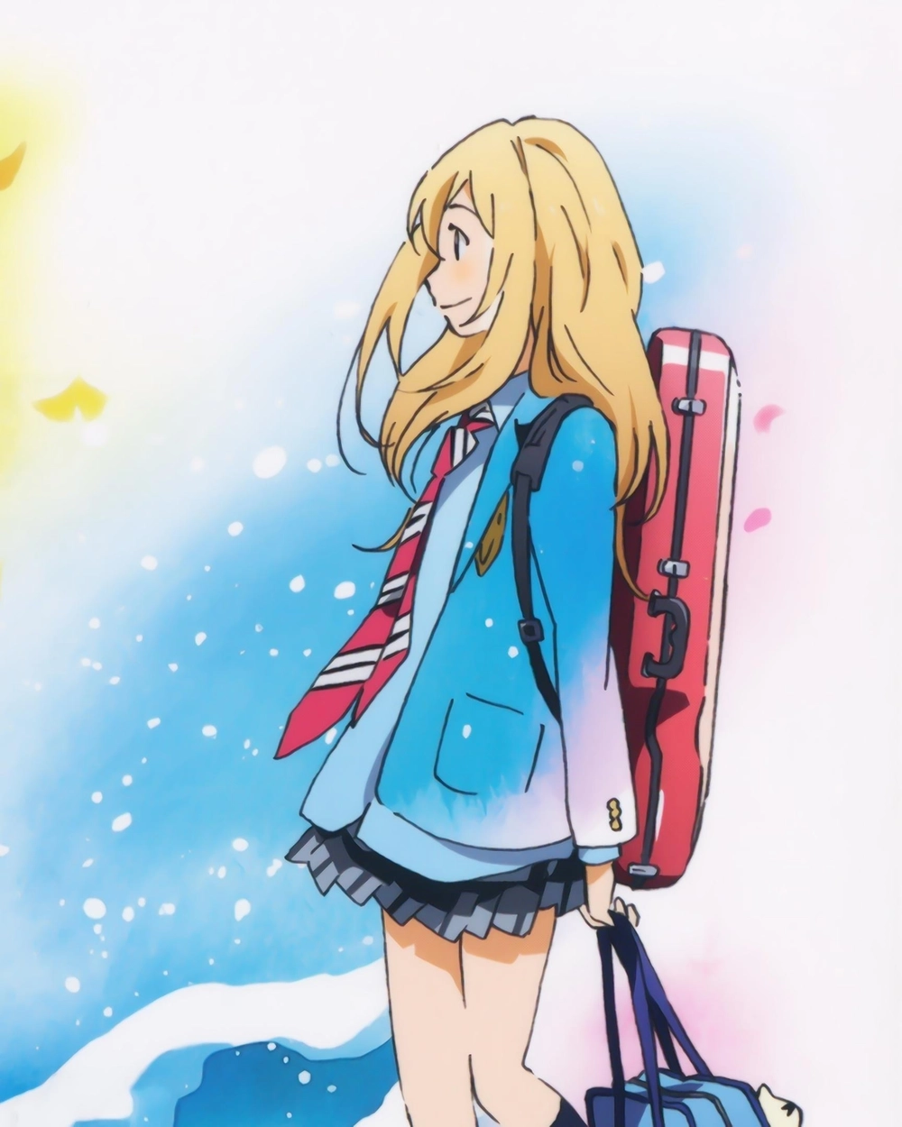 hình nền Kaori Miyazono nhìn xa xăm