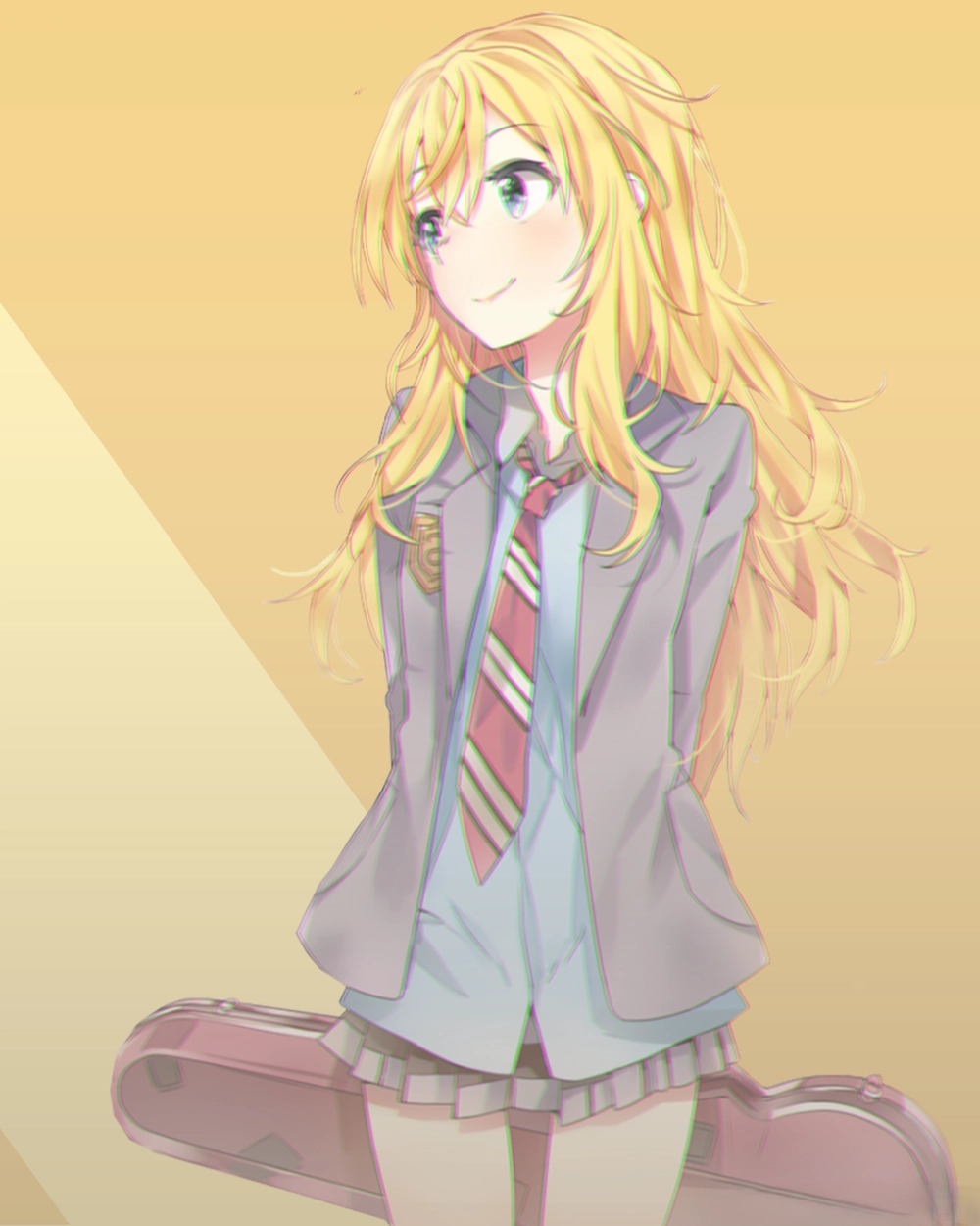 hình Kaori Miyazono khoảnh khắc gió thổi mạnh