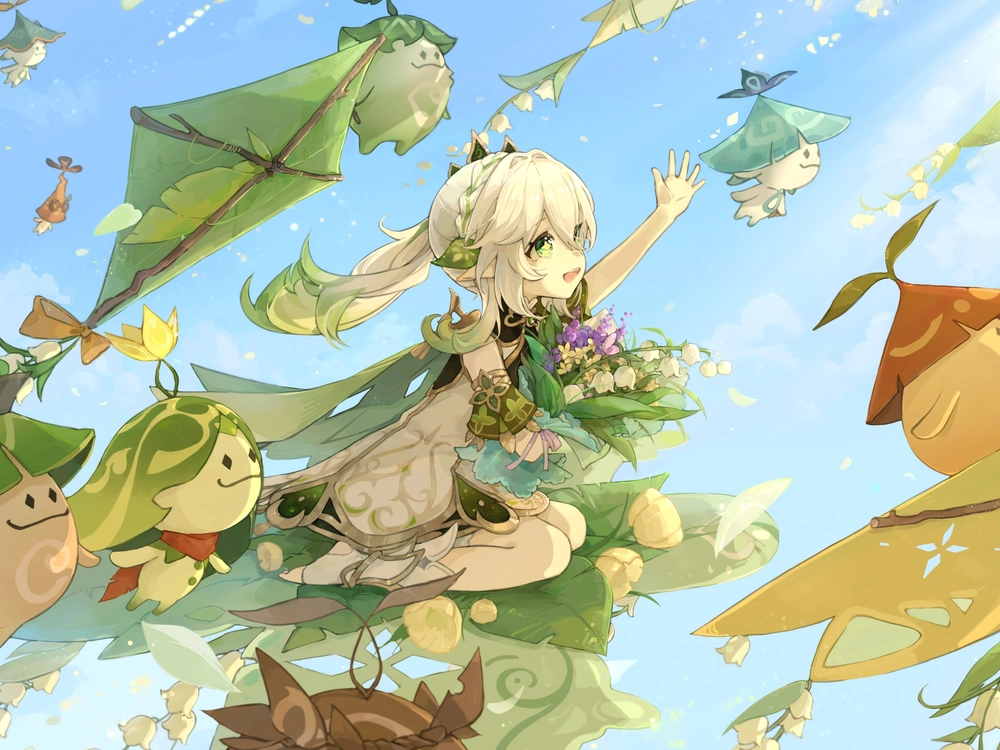 ảnh nahida anime đáng yêu