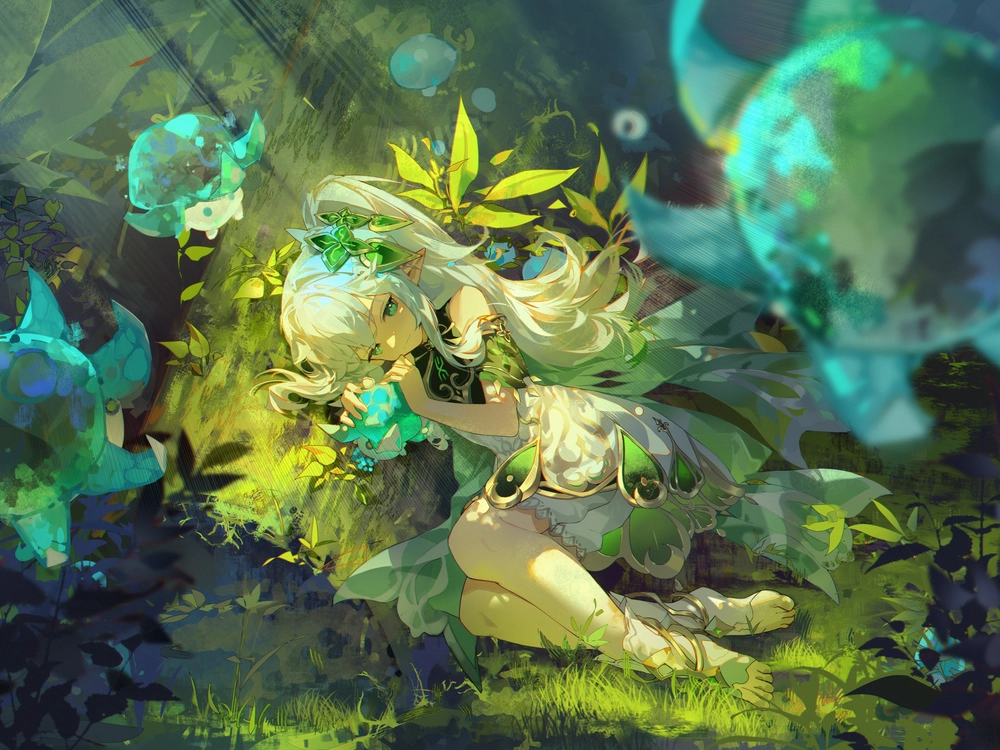 ảnh nahida genshin impact nghệ thuật