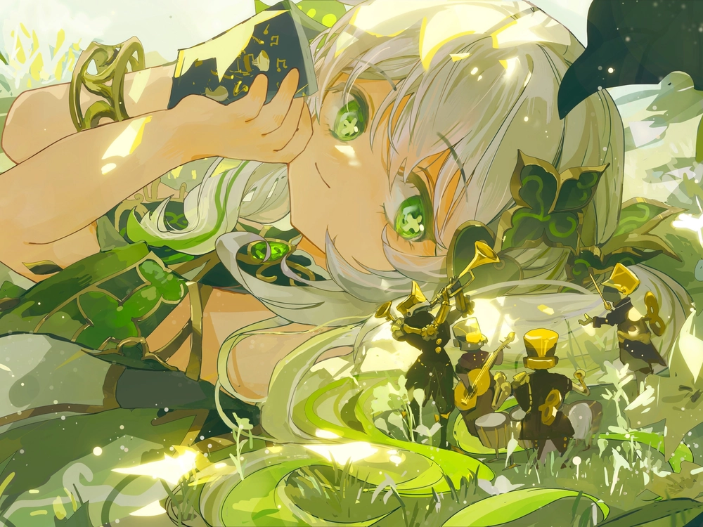 ảnh nahida digital art