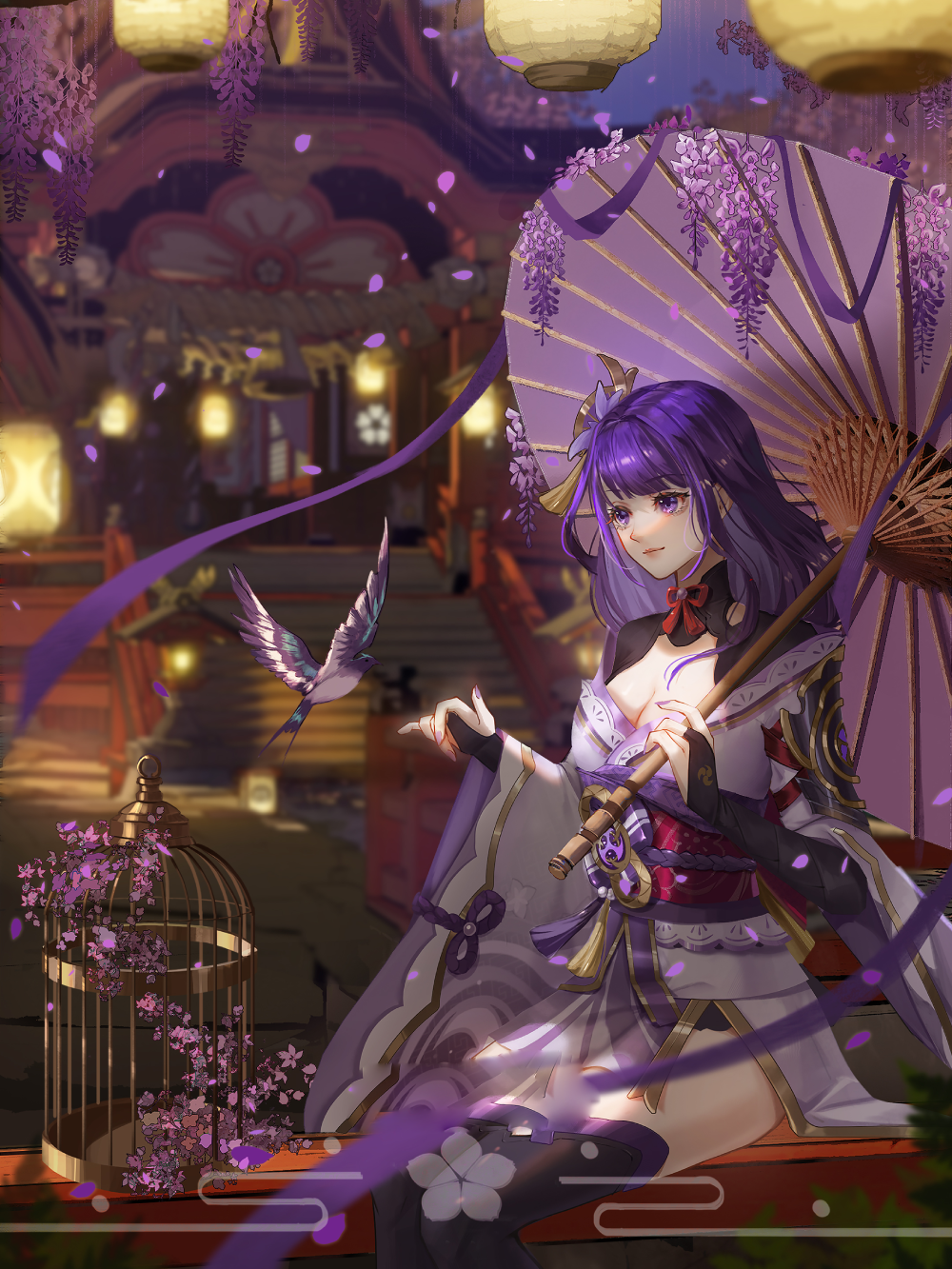 hình raiden shogun cute