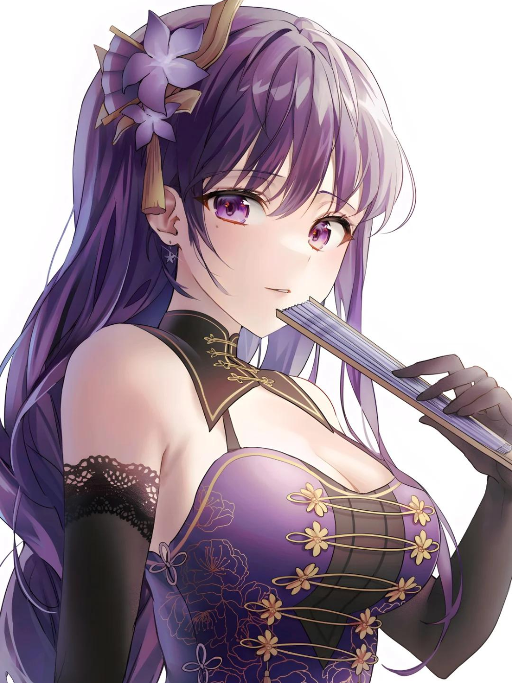 hình raiden shogun cute chibi