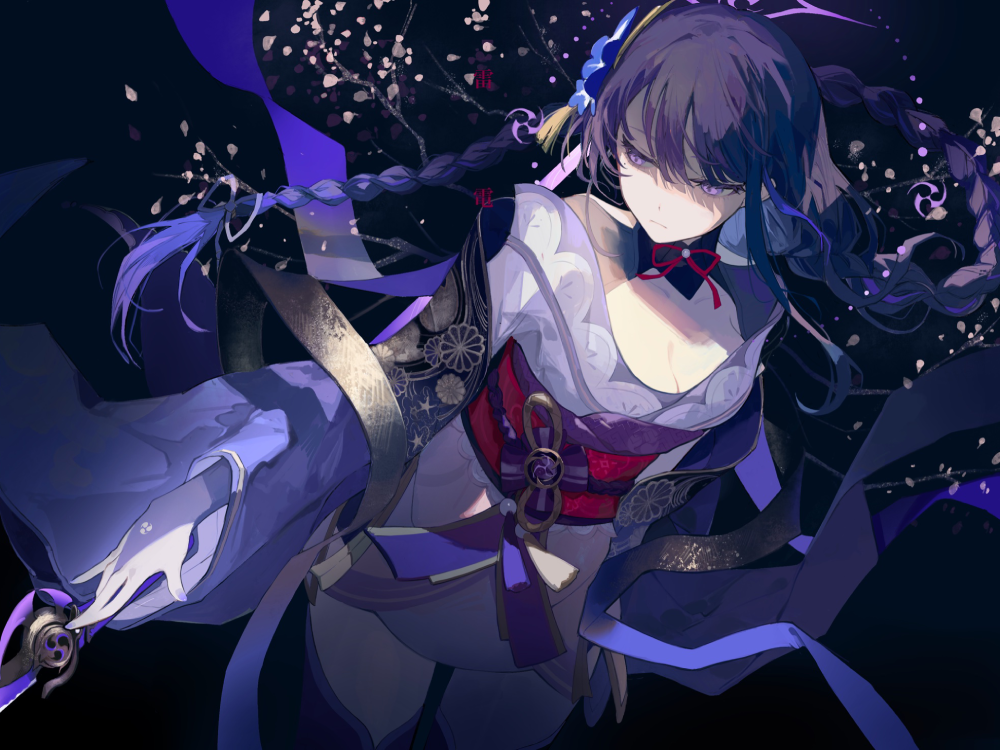 hình raiden shogun nền đẹp