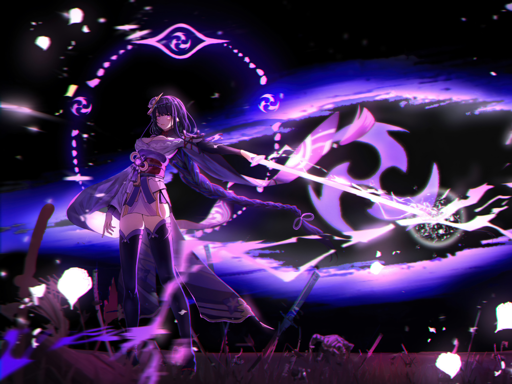 hình nền raiden shogun