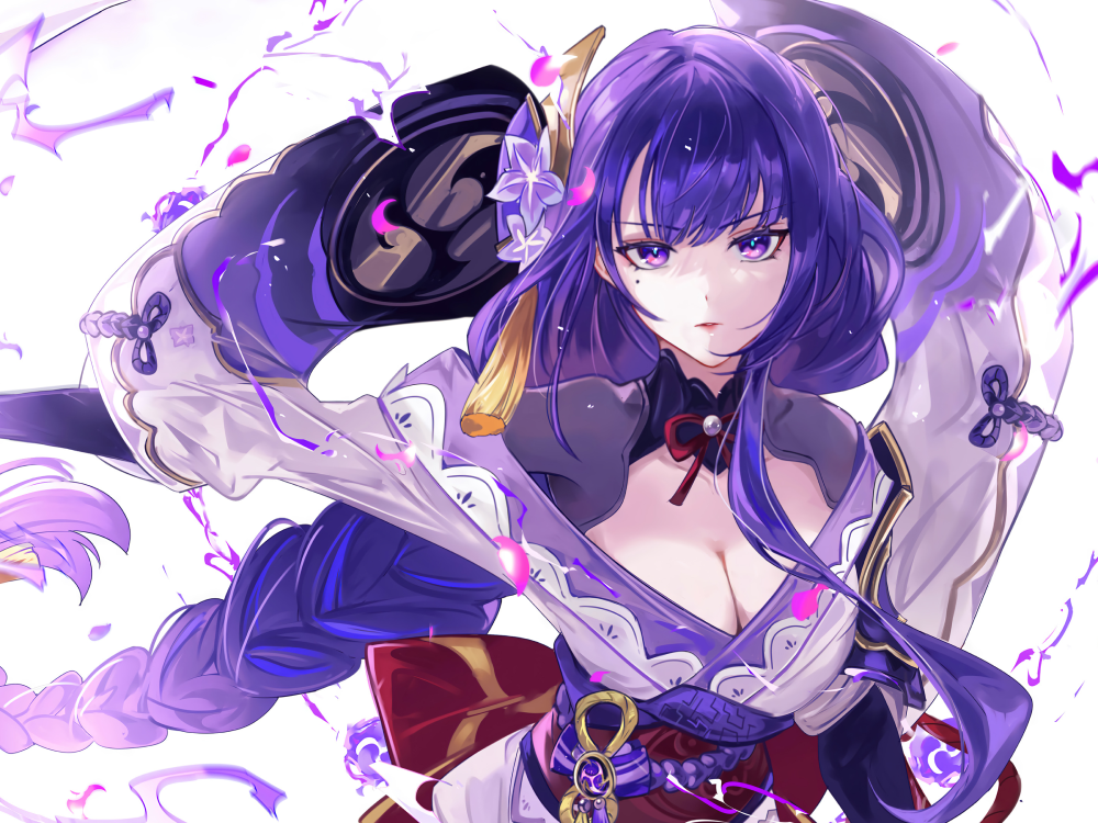 hình raiden shogun nghệ thuật số