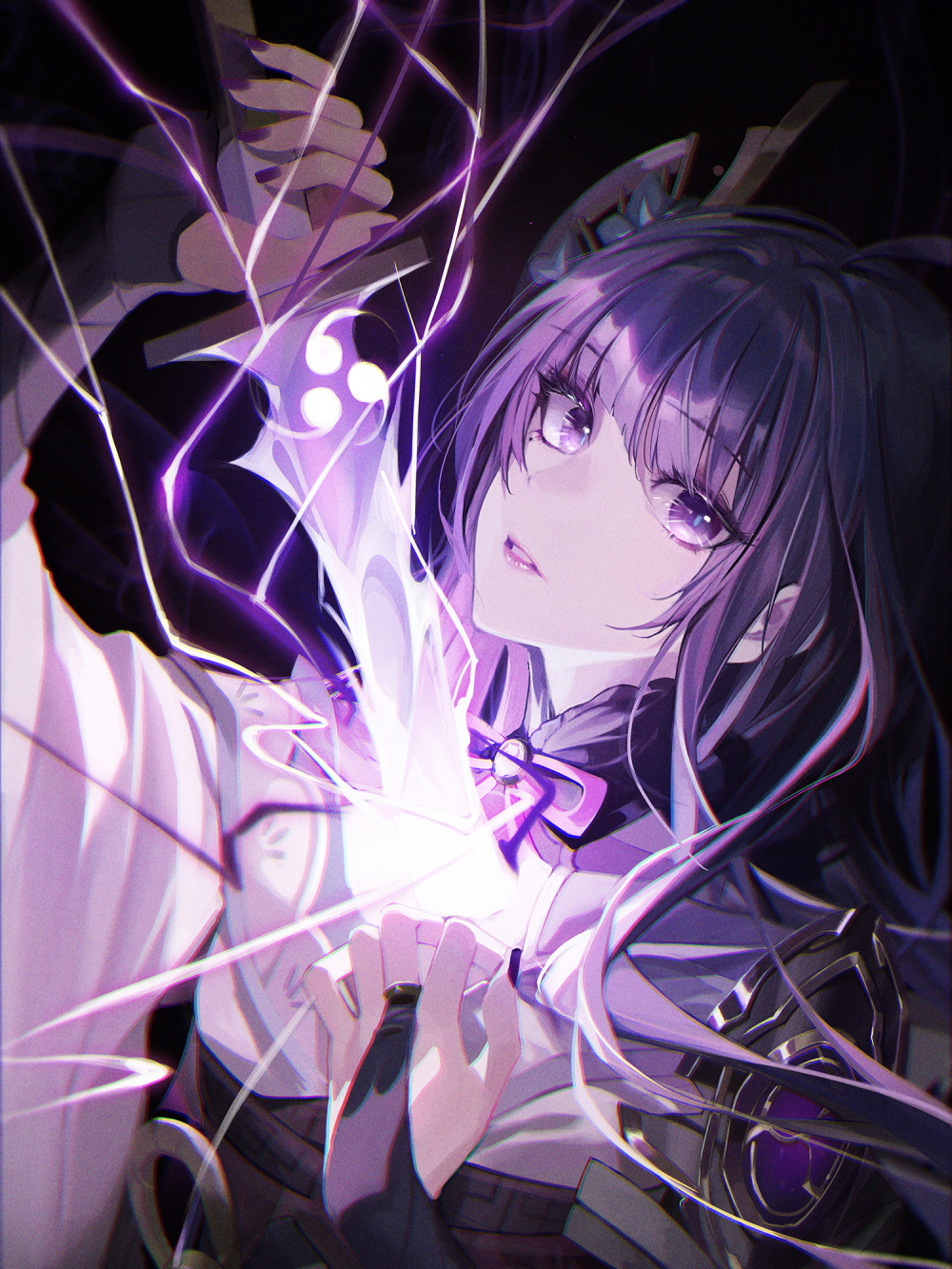 ảnh raiden shogun kiểu manga