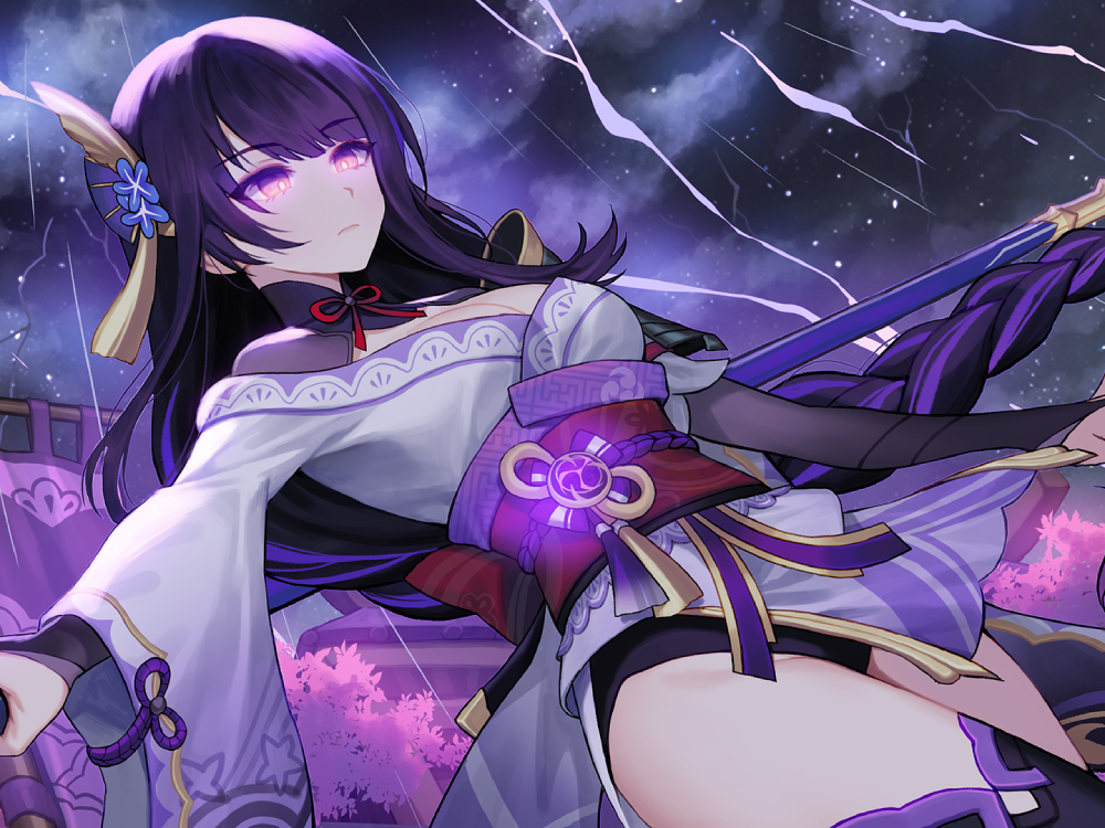 raiden shogun chibi dễ thương