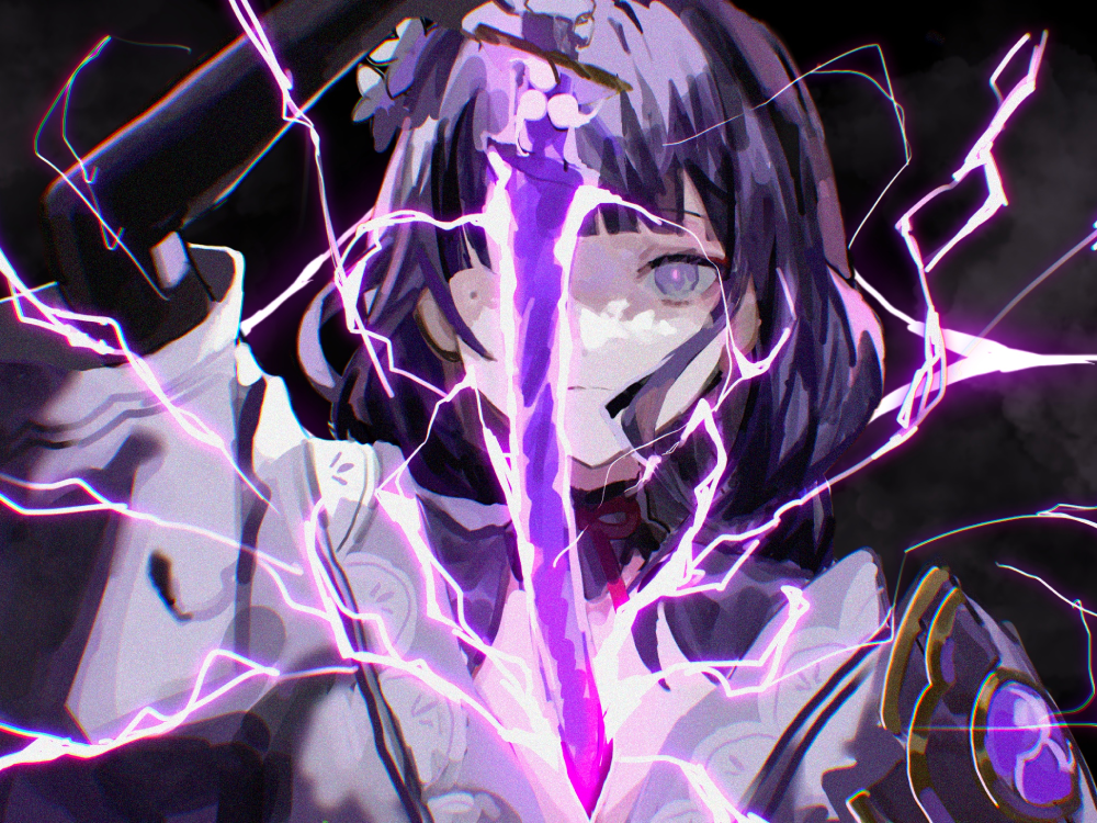 raiden shogun thần thái mạnh mẽ