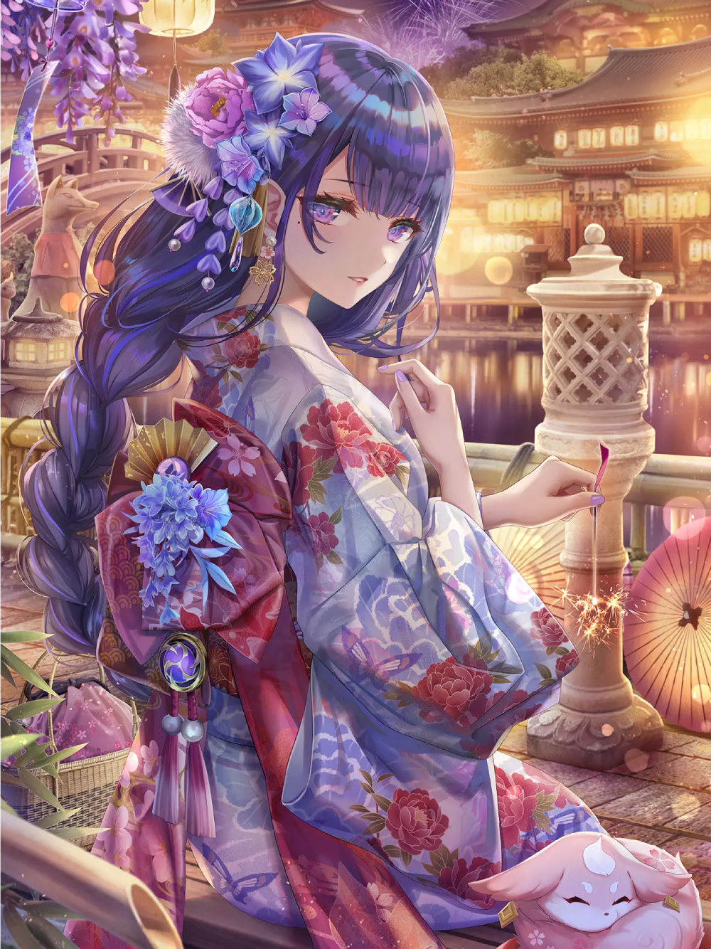 hình ảnh raiden shogun chiến đấu