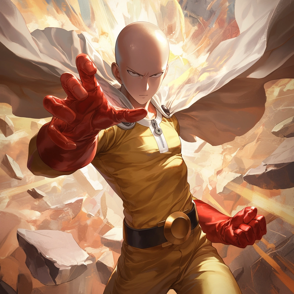 ảnh saitama anime hài hước