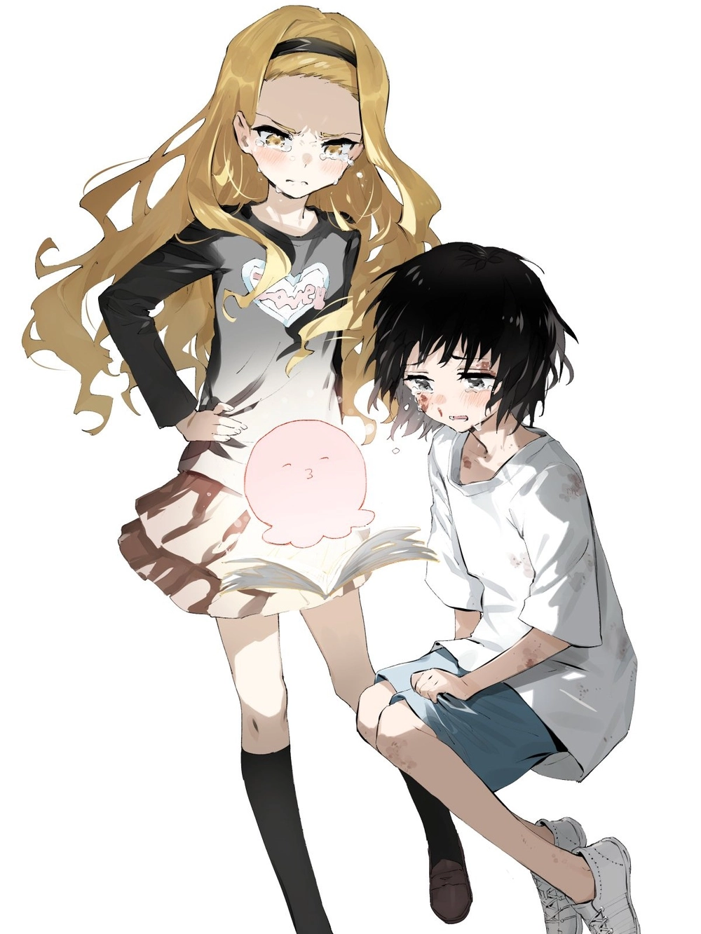 Shizuka Kuze biểu cảm buồn