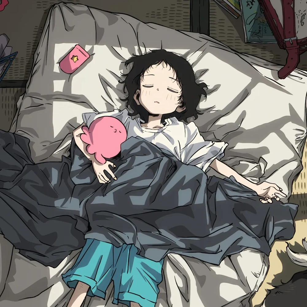 ảnh Shizuka Kuze ngủ