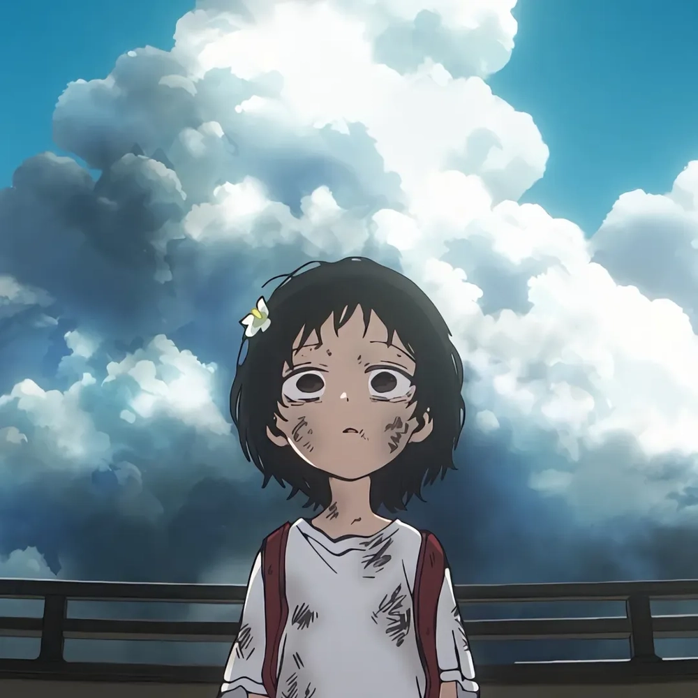 Hình Shizuka Kuze buồn bã