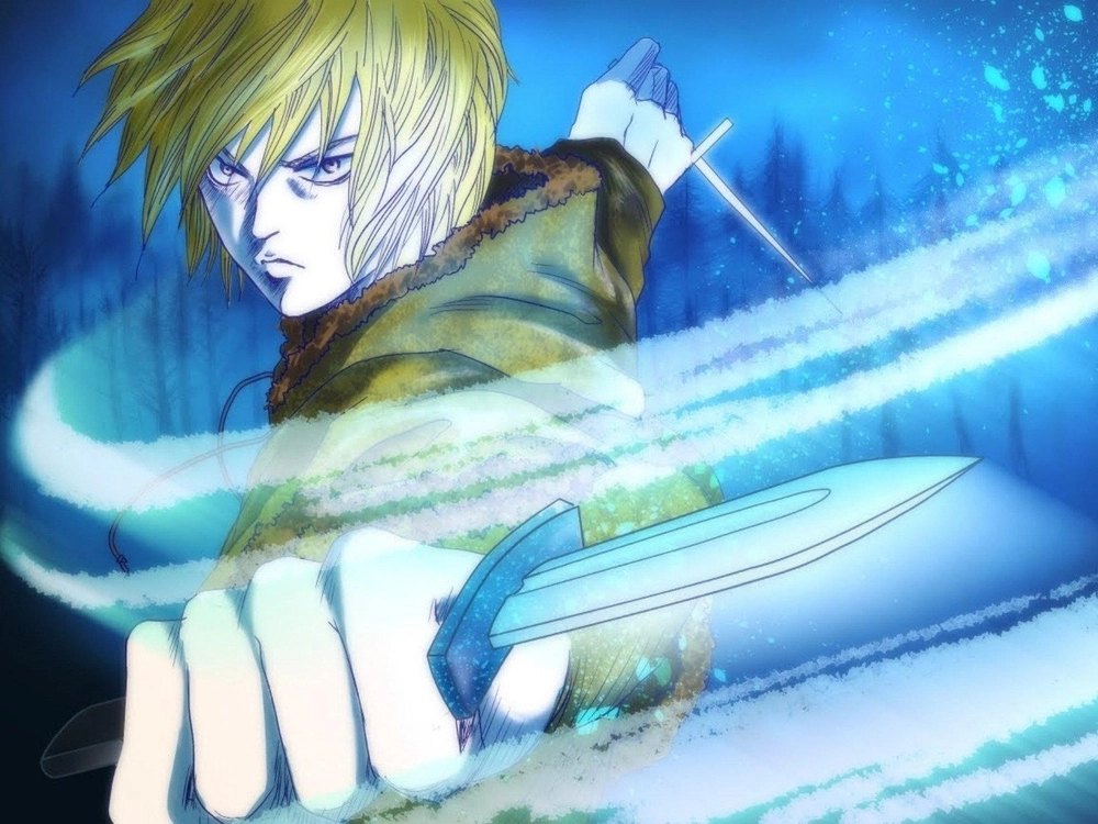 hình nền Thorfinn đang chiến đấu 4K