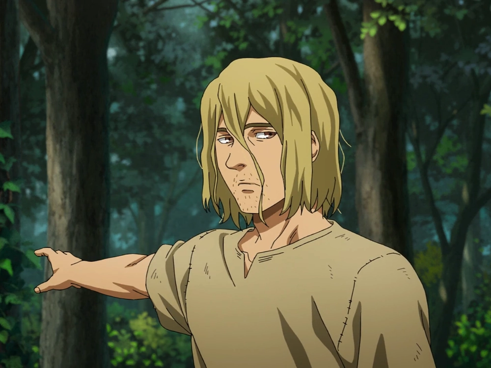 ảnh anime thorfinn nhìn ngang