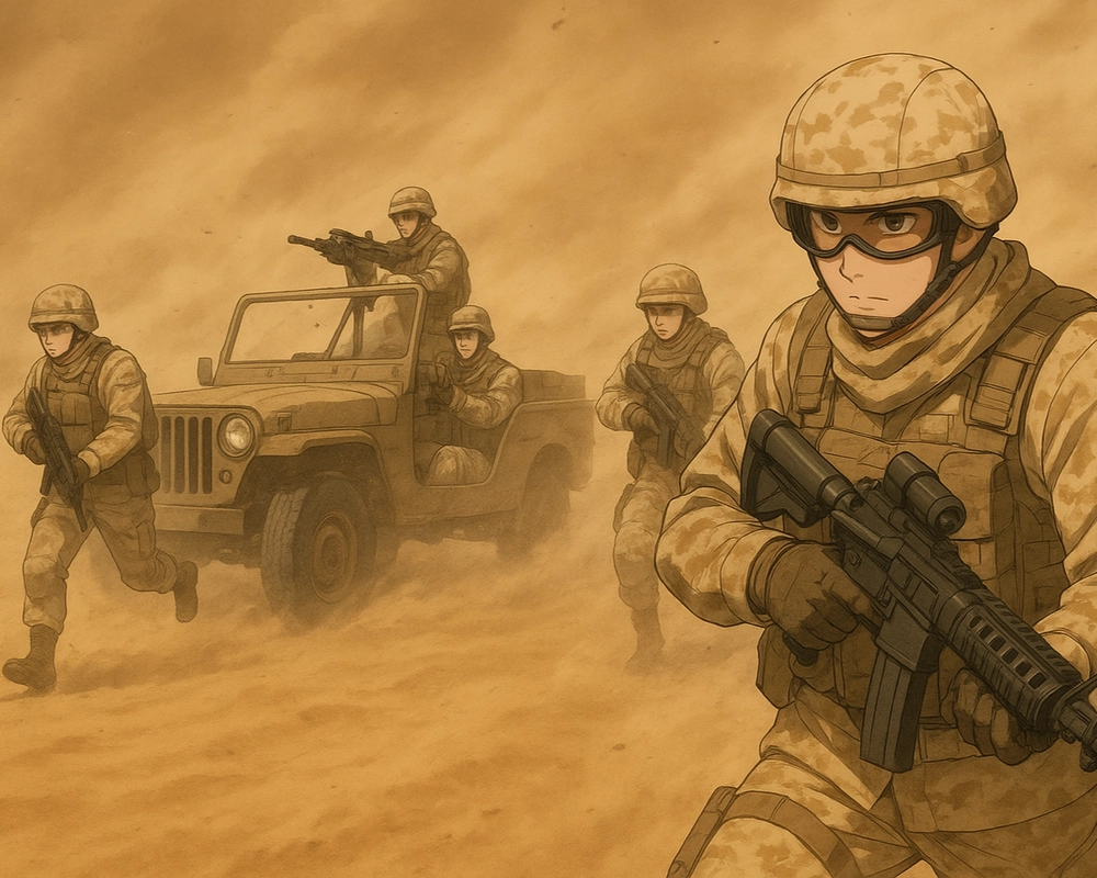 anime quân đội xuyên không kịch tính