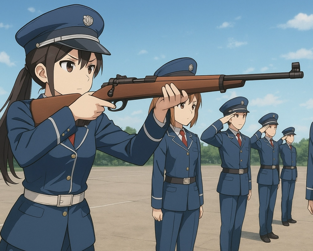 ảnh anime quân đội mạnh mẽ