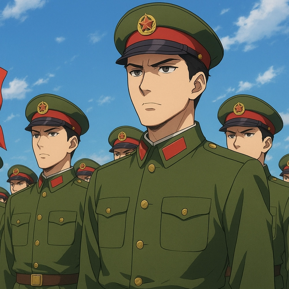 ảnh anime quân đội nam full hd