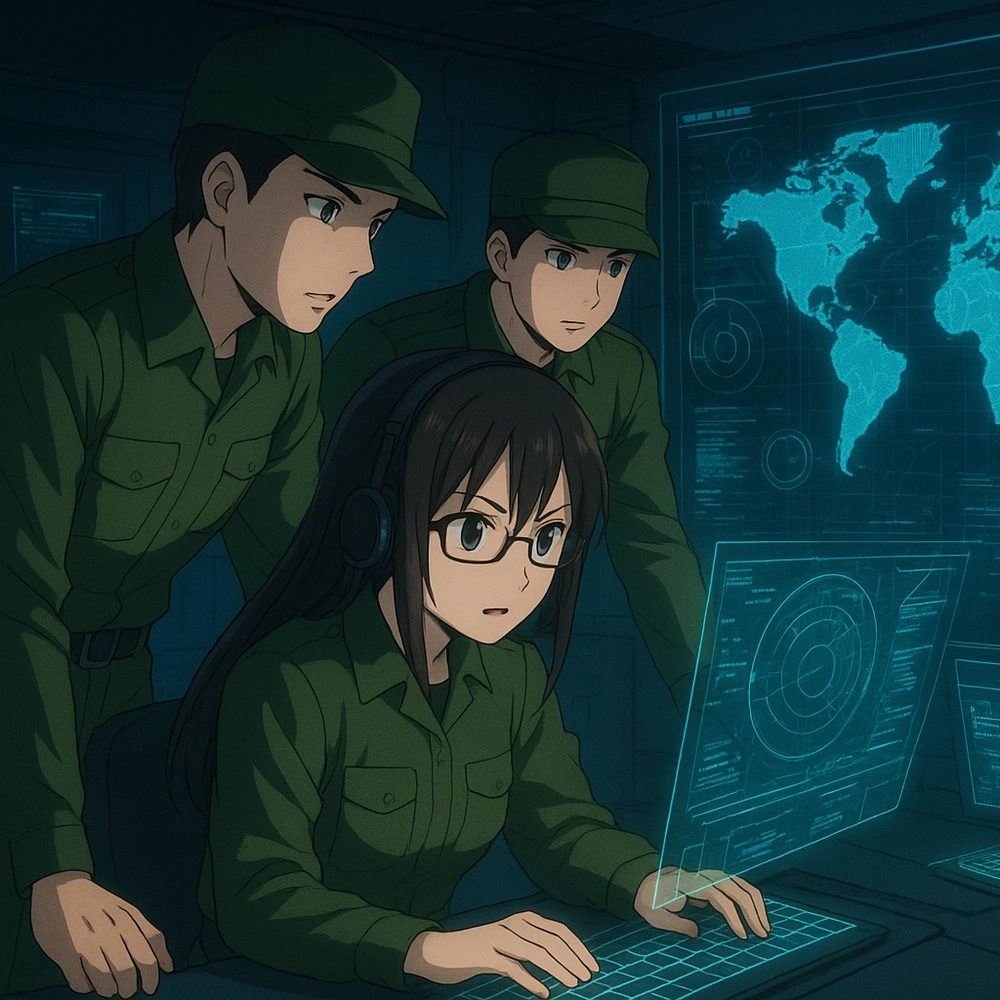 ảnh anime quân đội ngầu chất lượng cao