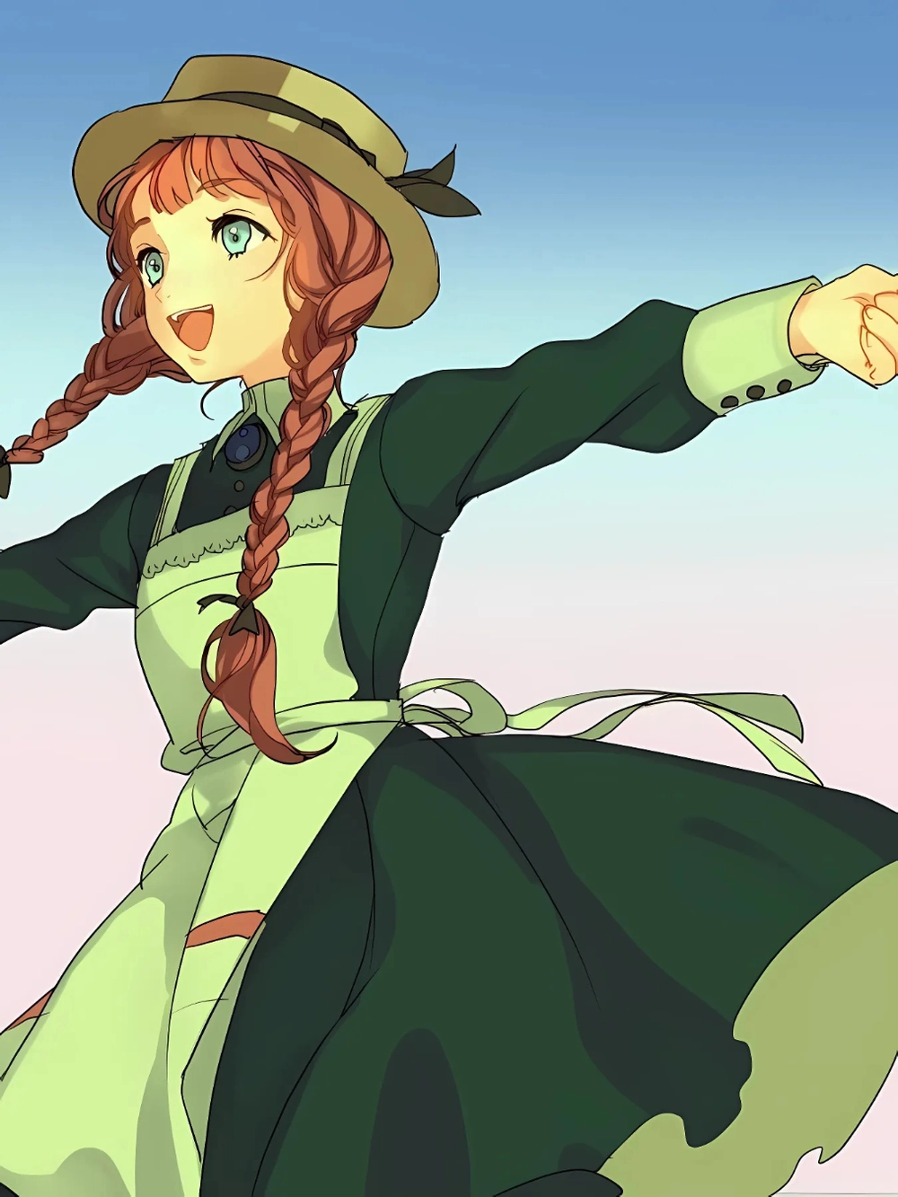 anime áo đỏ anne shirley